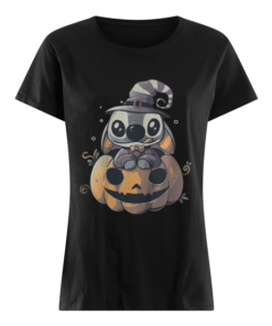 Stitch Pumpkin Halloween  Classic Women's T-shirt