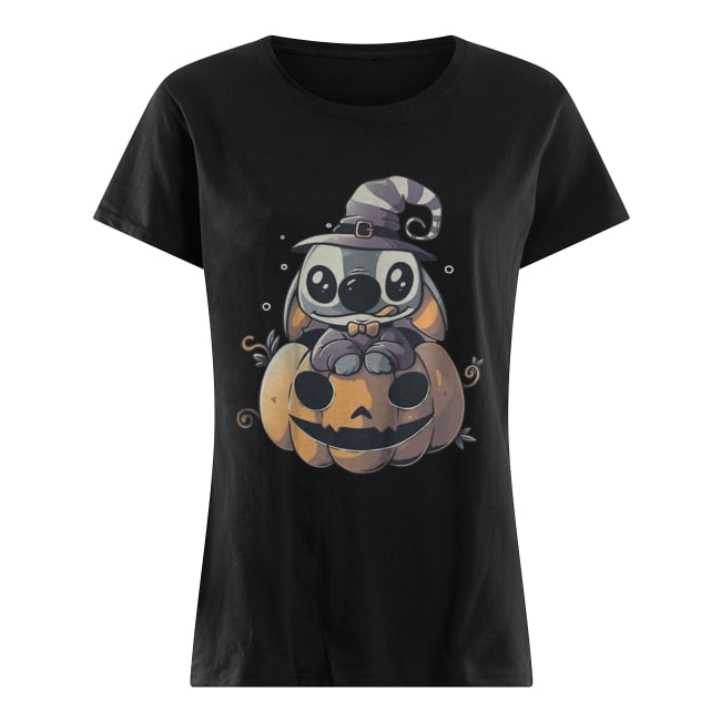 Stitch Pumpkin Halloween Classic Women's T-shirt