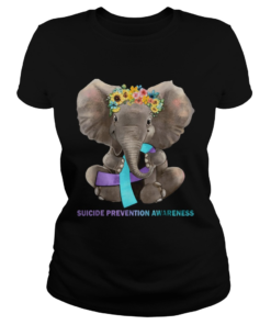 Suicide Prevention Awareness Elephant Ts Classic Ladies