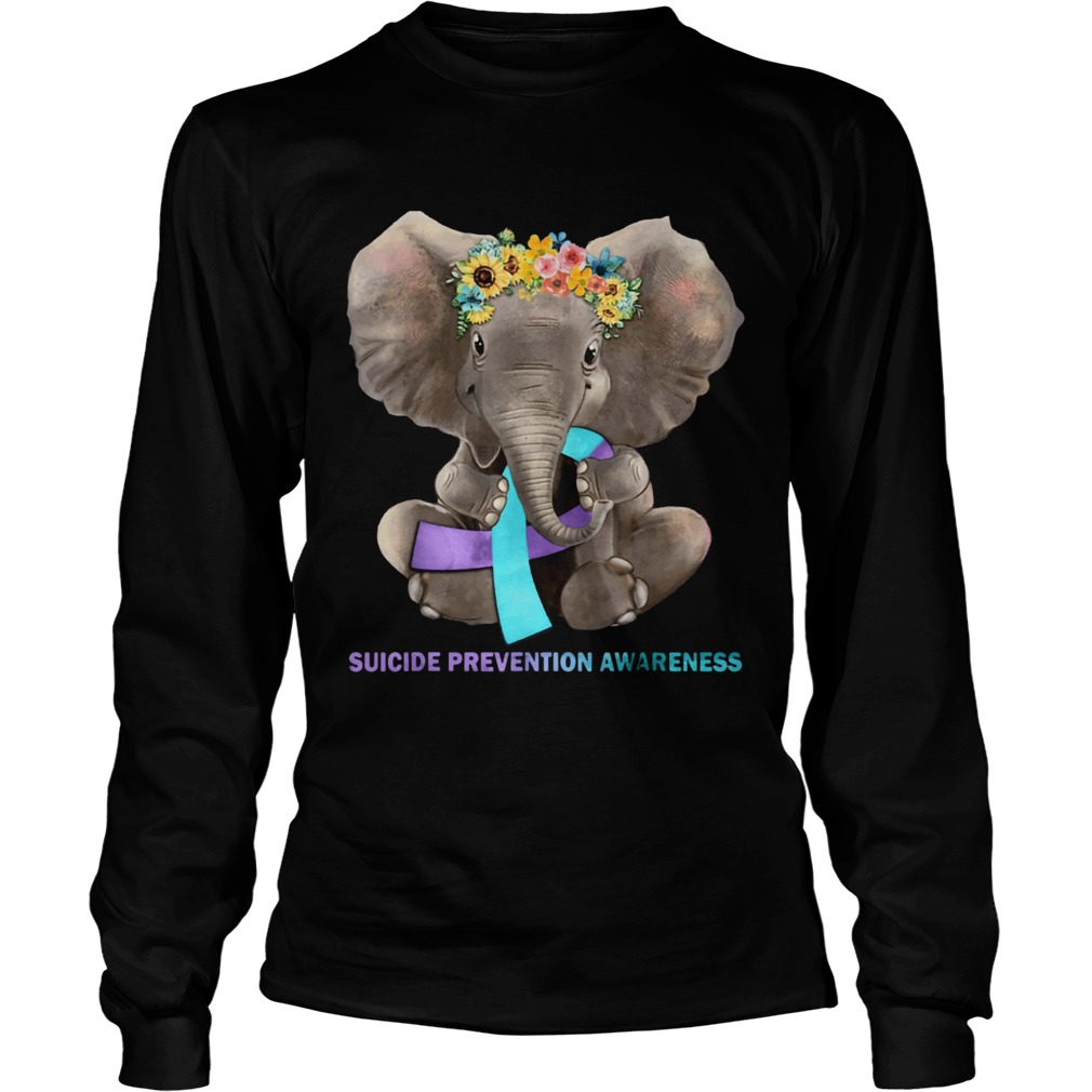 Suicide Prevention Awareness Elephant Ts LongSleeve