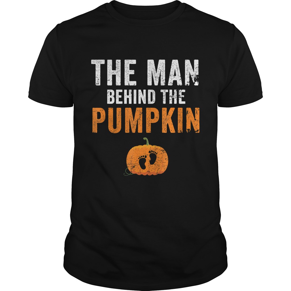 The Man Behind The Pumpkin Halloween New Dad Shirt