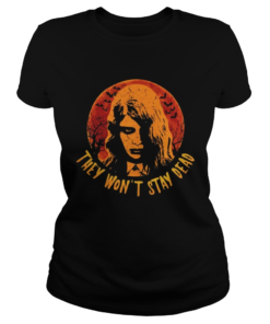 They Wont Stay Dead Karen Cooper Halloween Shirt Classic Ladies