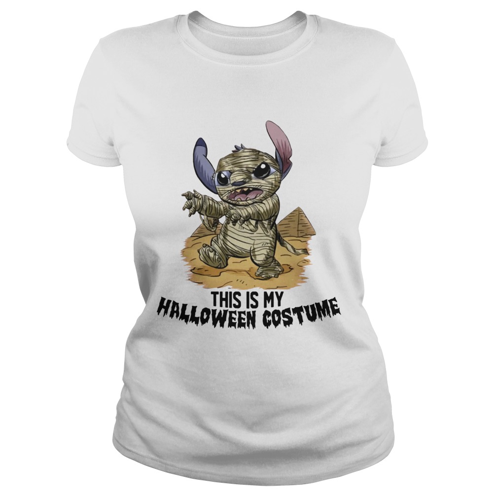 This Is My Halloween Costume Mummy Stitch Shirt Classic Ladies