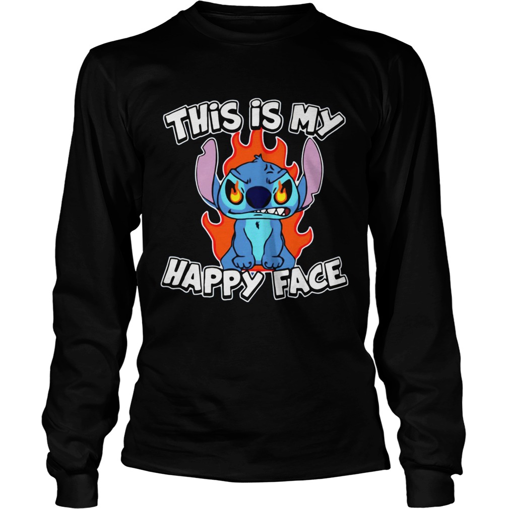 This is my happy face Stitch Halloween LongSleeve