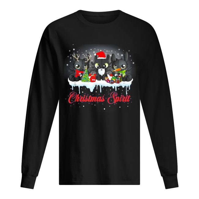 Toothless Christmas spirit Long Sleeved T-shirt 