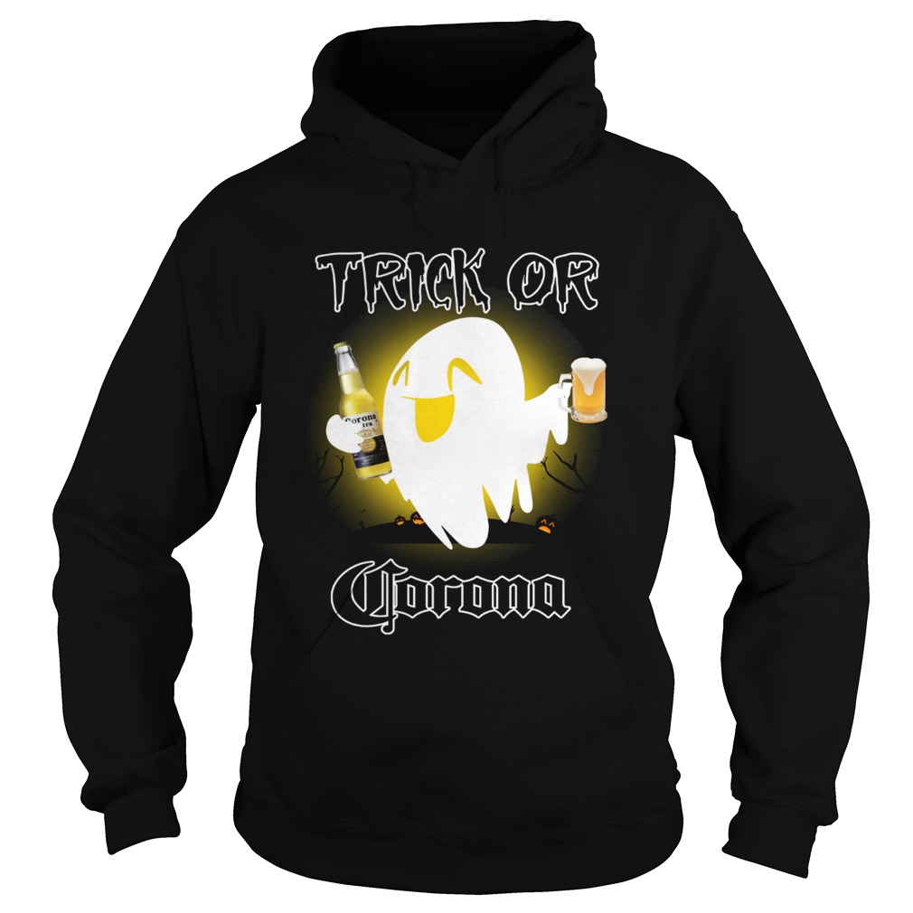 Trick or Corona ghost Halloween Hoodie