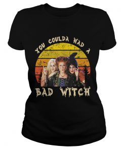 Vintage You Coulda Had a Bad Witch Halloween FunnyPremium TShirt Classic Ladies