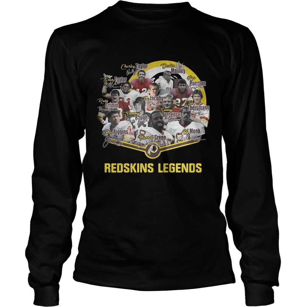 Washington Redskins legends team signature LongSleeve