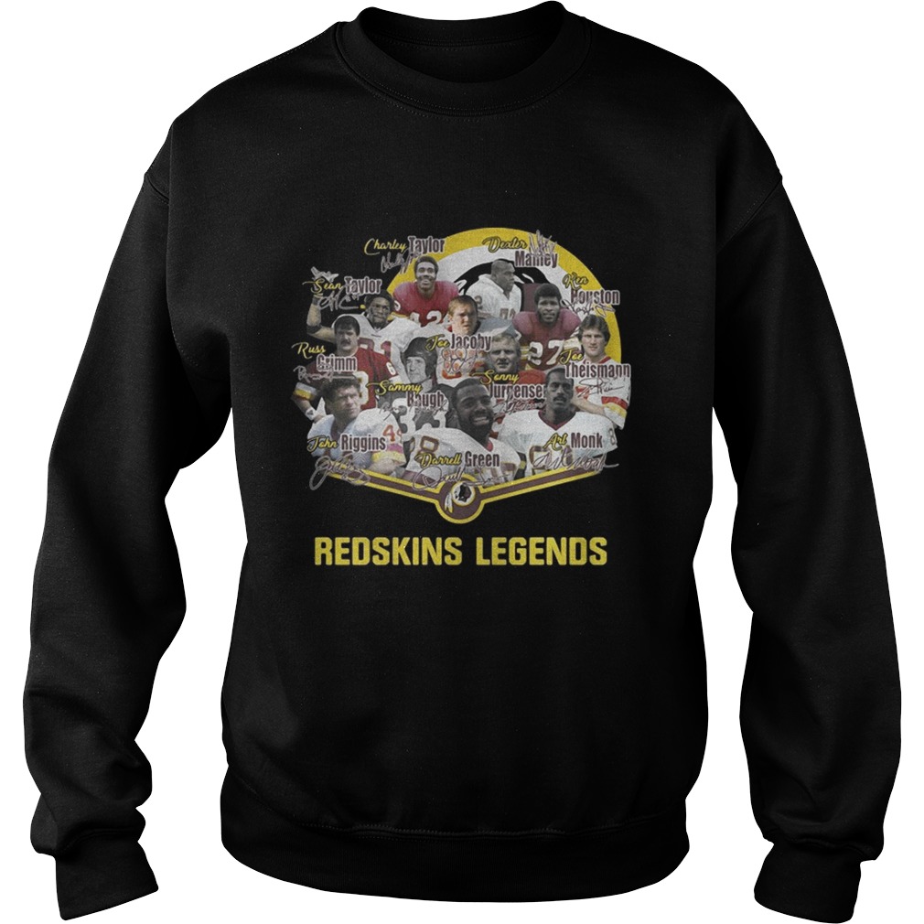 Washington Redskins legends team signature Sweatshirt