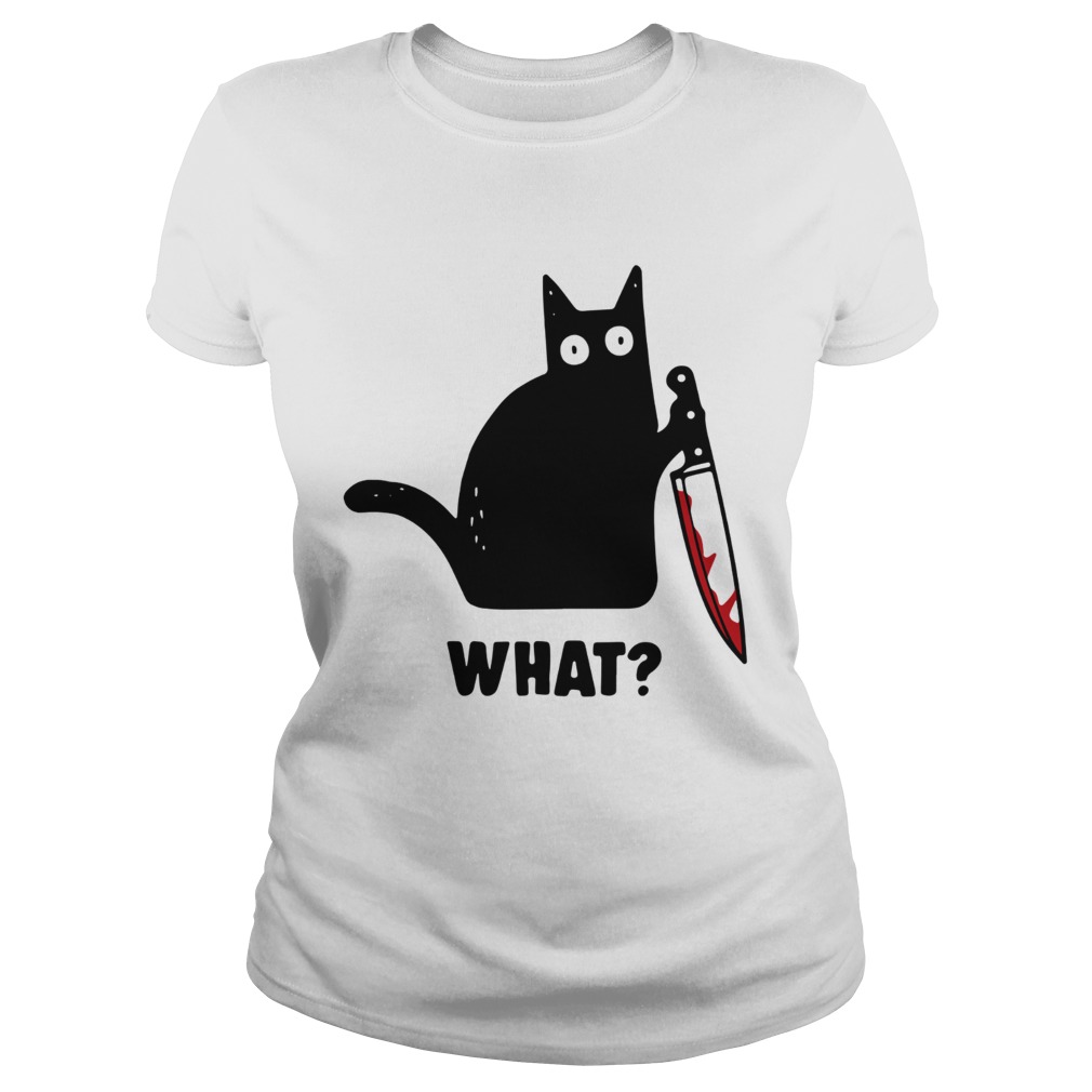 What Black cat hold knife Classic Ladies