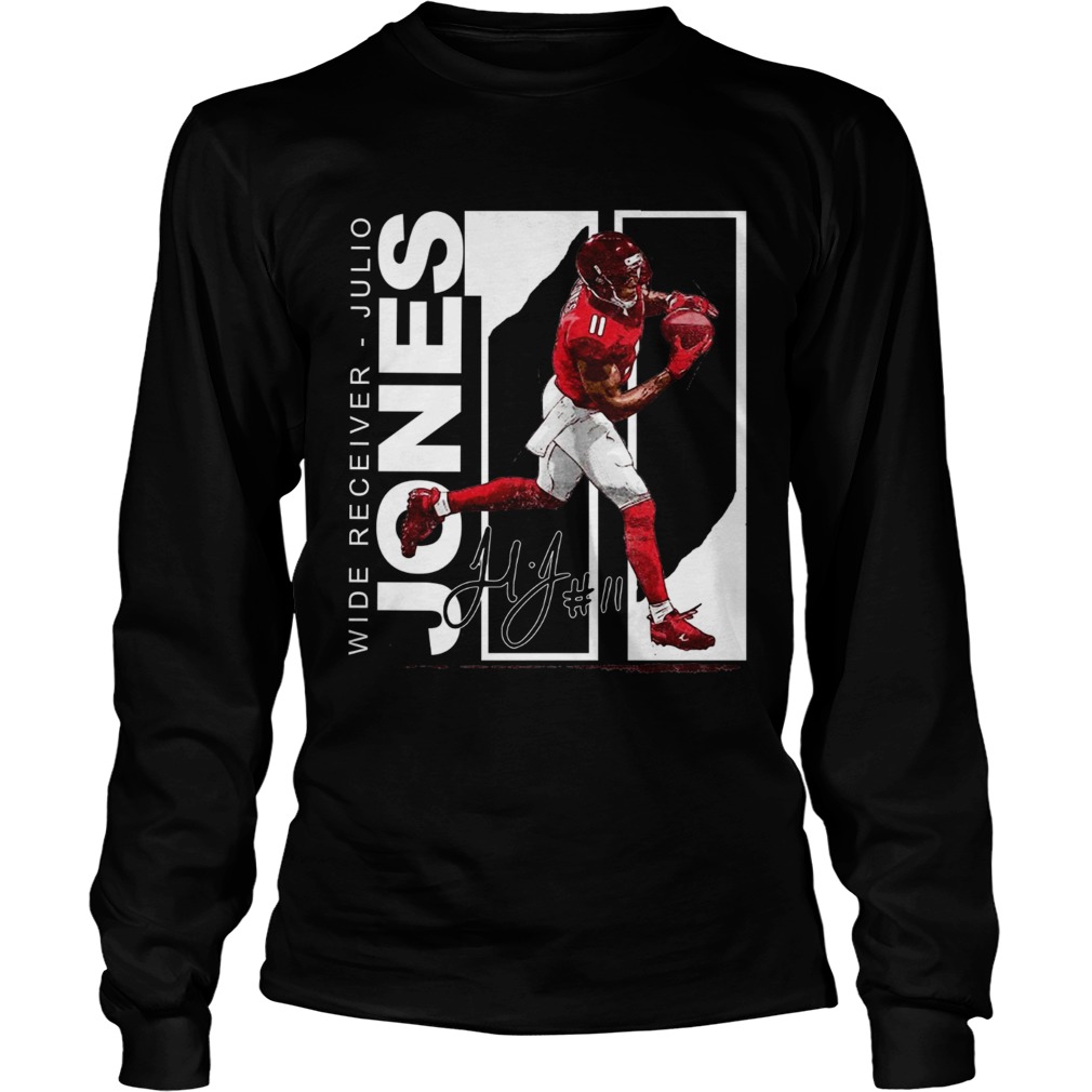 Wide Receiver Julio Jones Atlanta Football signature LongSleeve