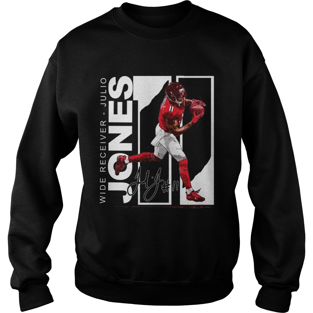 Wide Receiver Julio Jones Atlanta Football signature Sweatshirt