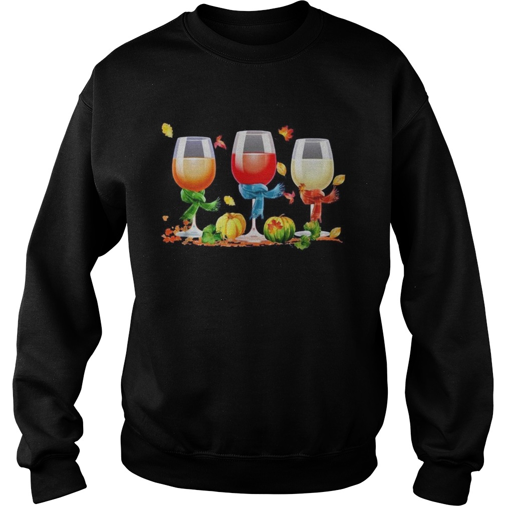 Wine Autumn Halloween Sweatshirt