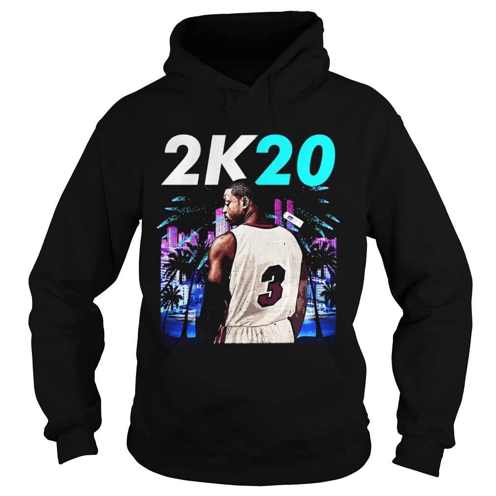 Wintertee 2K20Wade 3 Miami Basketball Jersey for Shirt Hoodie