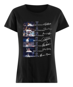 Yankees Andy Pettitte Mariano Rivera Bernie Williams signature  Classic Women's T-shirt