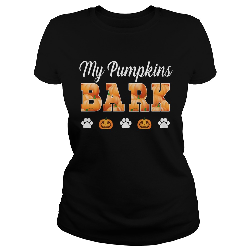 my pumpkin bark TShirt Classic Ladies