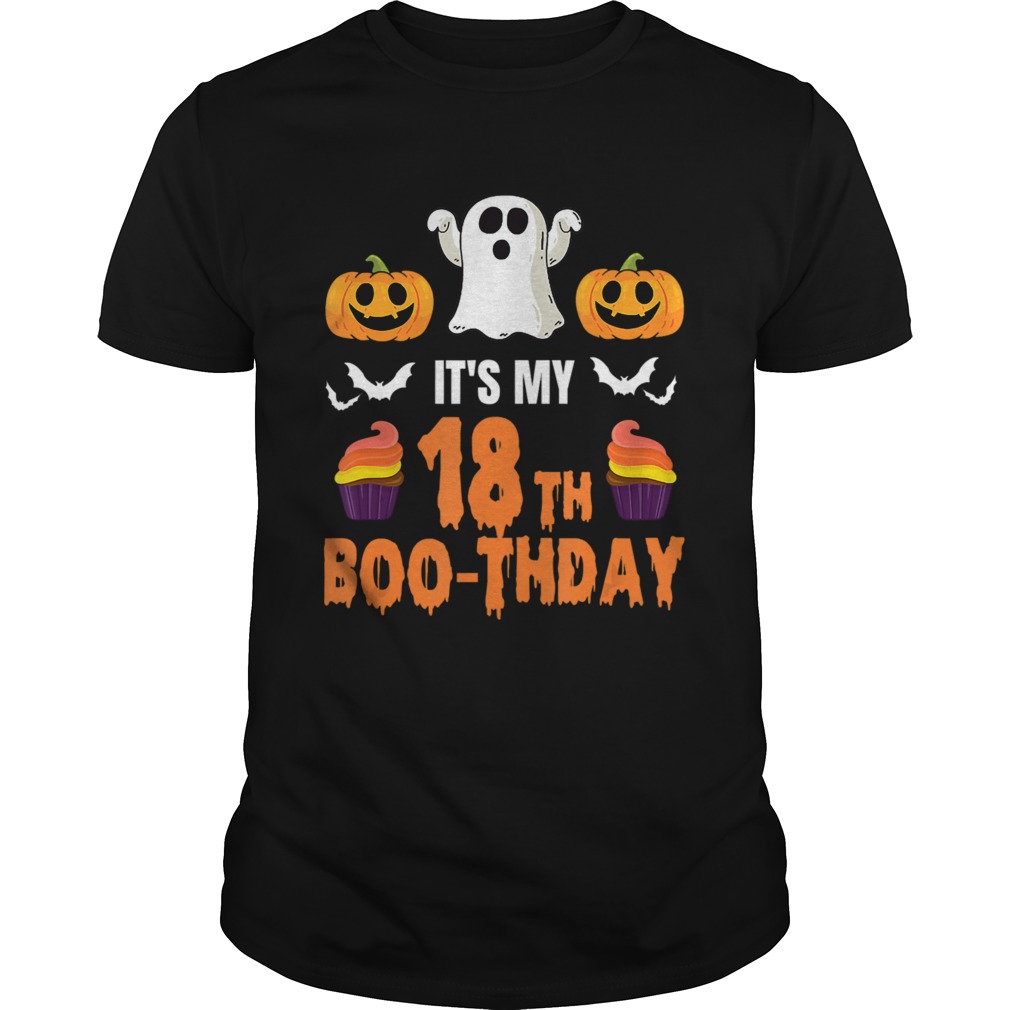 Halloween 18th Birthday Boo-thday T-Shirt