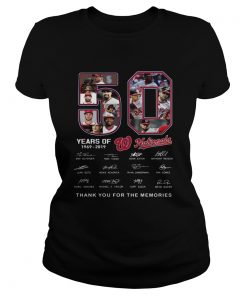 50 Years of Washington Nationals thank you for the memories signature  Classic Ladies