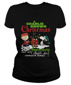 A Charlie Brown Christmas 50th Anniversary 19692019 Signature Shirt Classic Ladies