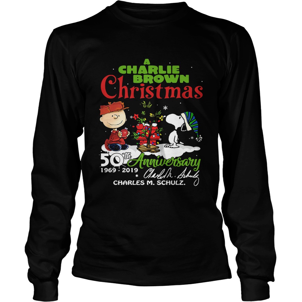 A Charlie Brown Christmas 50th Anniversary 19692019 Signature Shirt LongSleeve