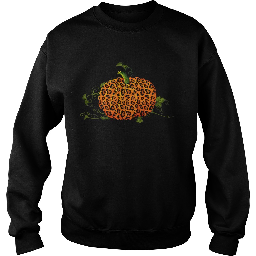 Animal Leopard Pumpkin Fall Autumn Halloween Gift TShirt Sweatshirt