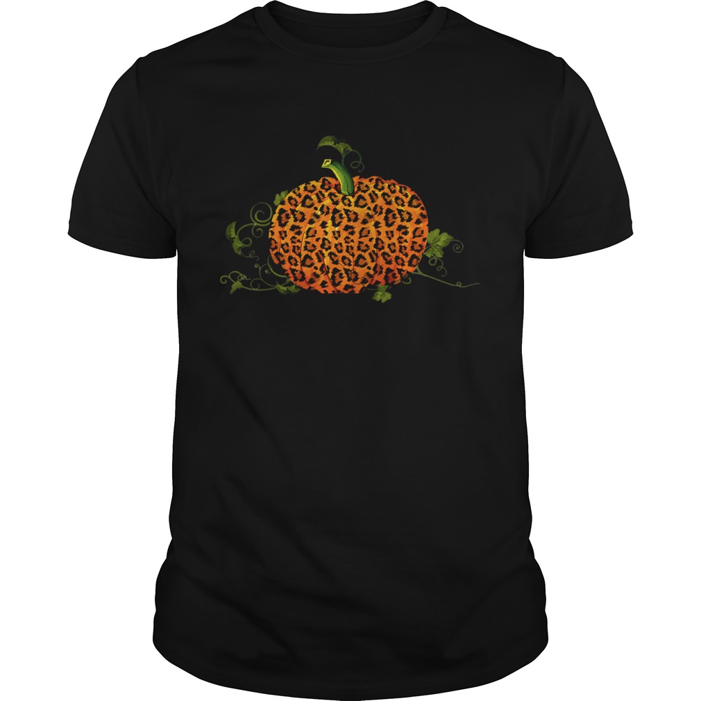 Animal Leopard Pumpkin Fall Autumn Halloween Gift TShirt