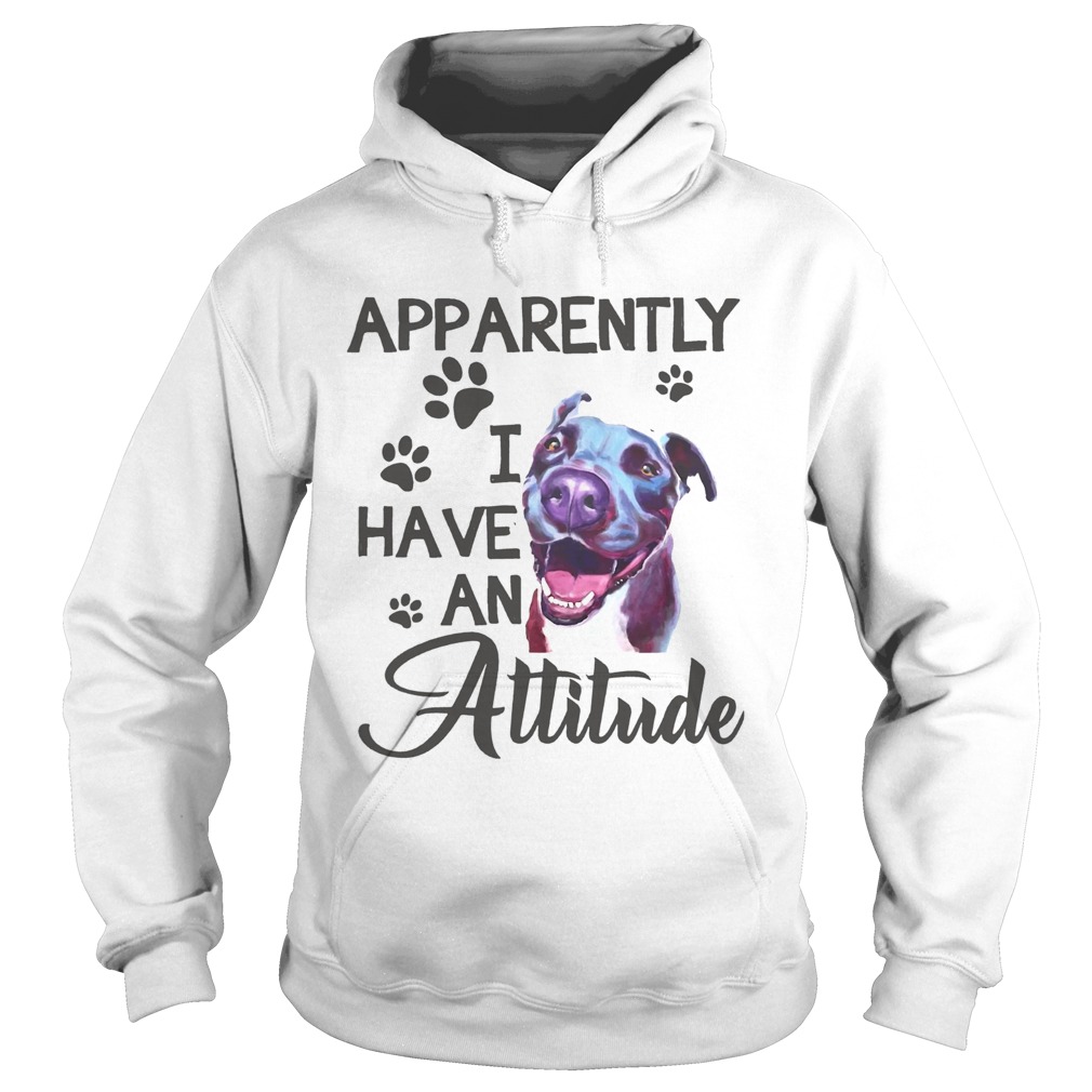 Apparently I have an attitude Pitbull Hoodie