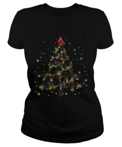 Australian Kelpie Christmas Tree TShirt Classic Ladies