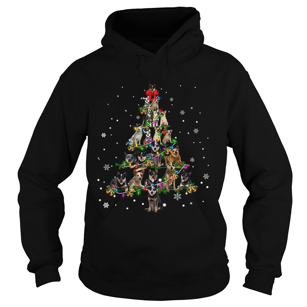 Australian cattle dog Christmas Tree TShirt Hoodie