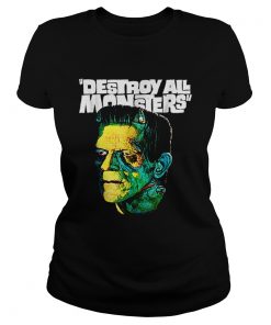 Awesome Vintage Frankenstein Halloween Party Horror Movie  Classic Ladies