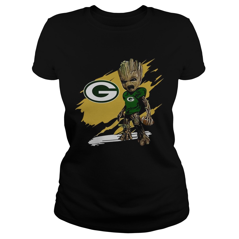 Baby Groot Green Bay Packers Classic Ladies