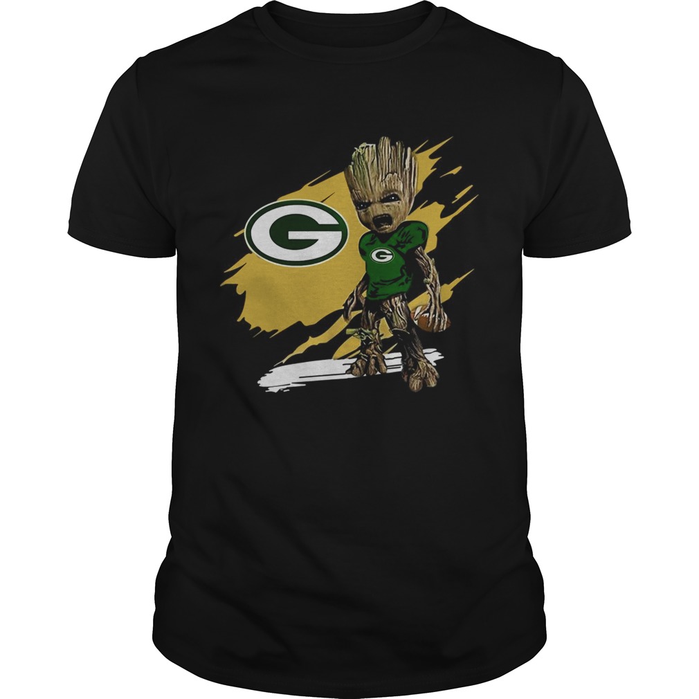 Baby Groot Green Bay Packers shirt