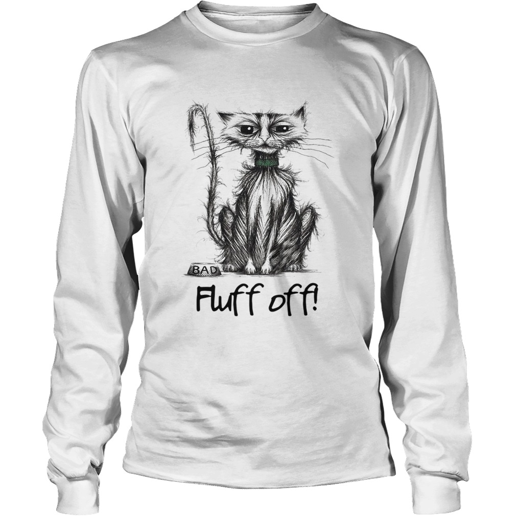 Back Cat Fluff Off TShirt LongSleeve