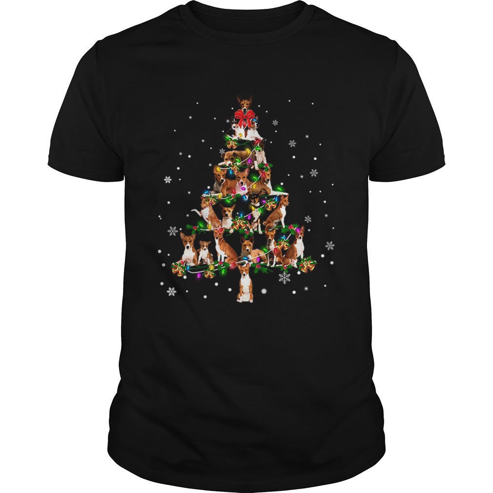 Basenji Christmas Tree TShirt