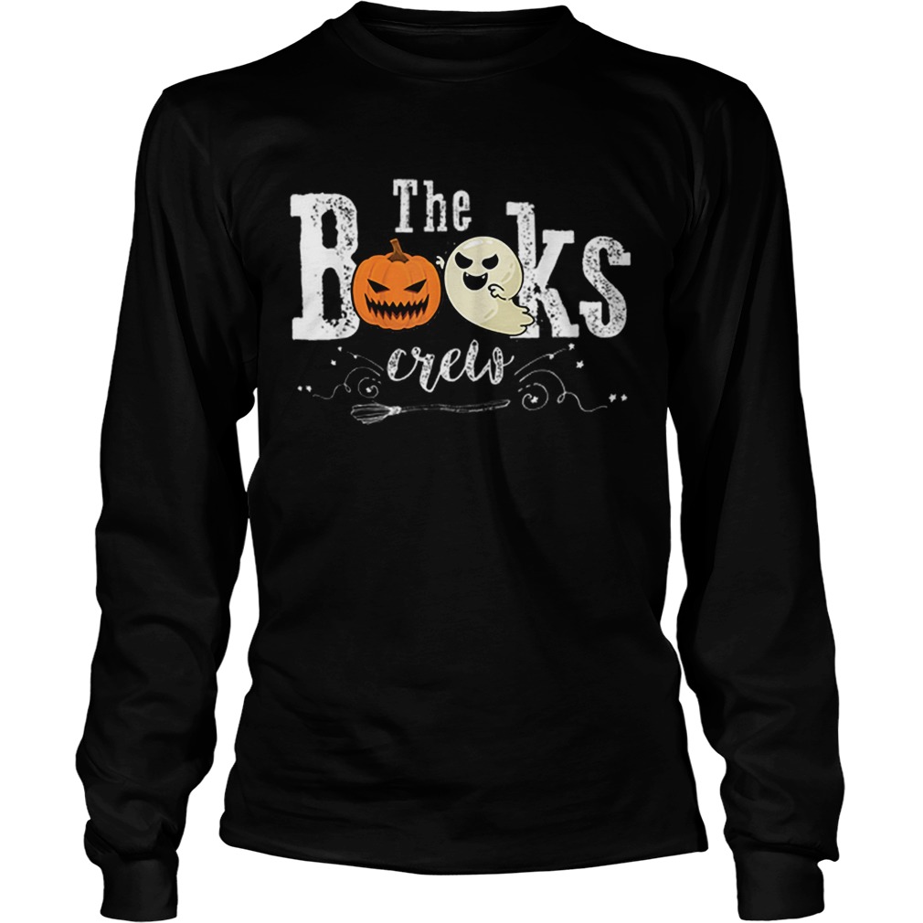 Beautiful Books Crew Halloween Gift For Librarian Books Lover LongSleeve