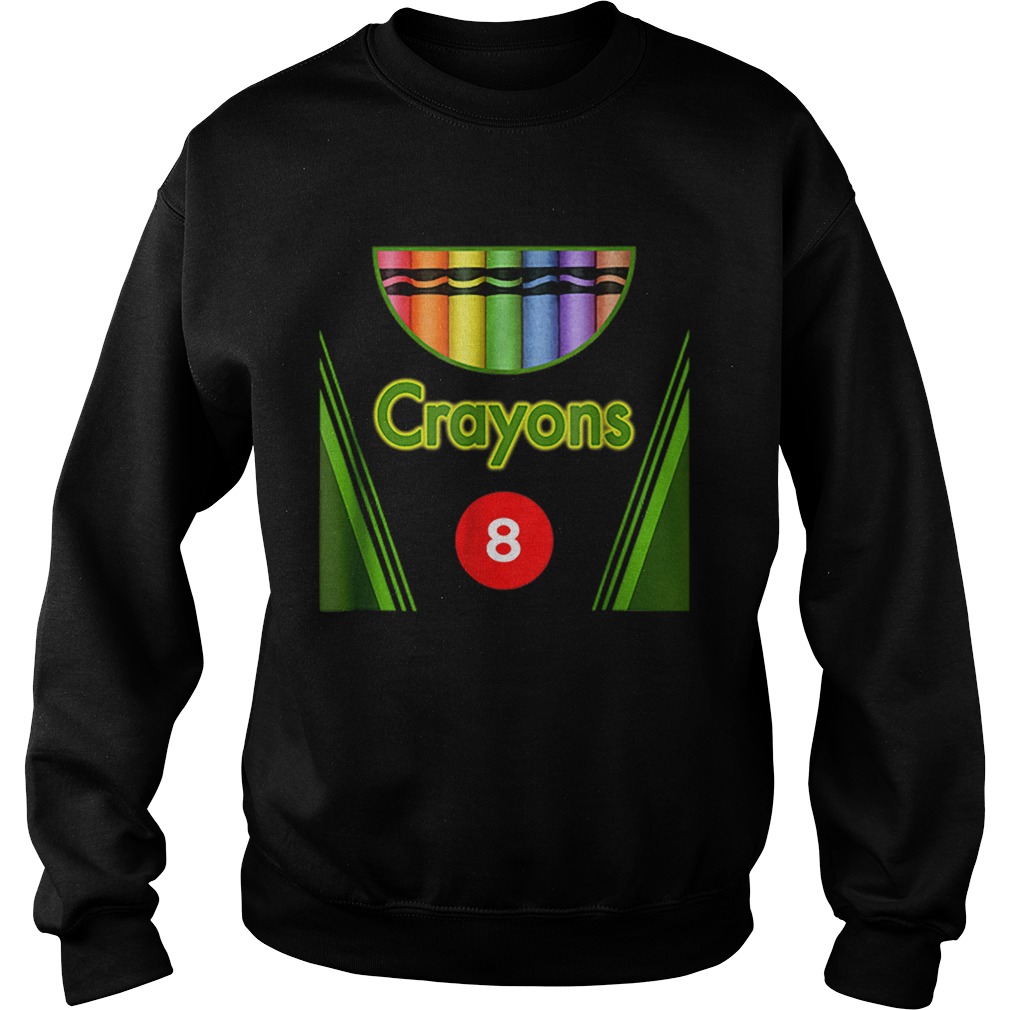 Beautiful Crayon Box of 8 Costume Halloween Sweatshirt