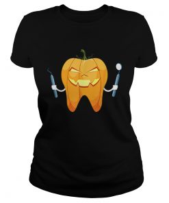 Beautiful Dentist Halloween Night Pumpkin Scrubs Scary Gift  Classic Ladies