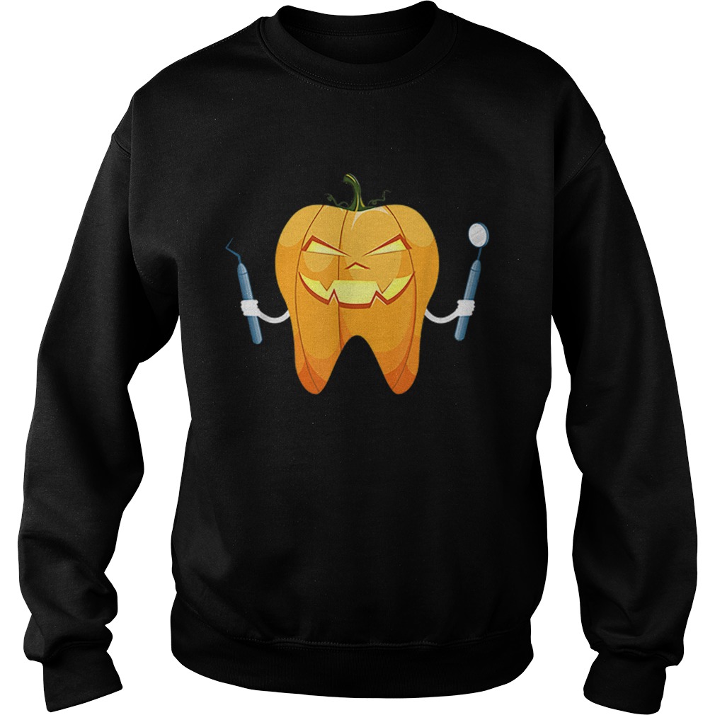 Beautiful Dentist Halloween Night Pumpkin Scrubs Scary Gift Sweatshirt