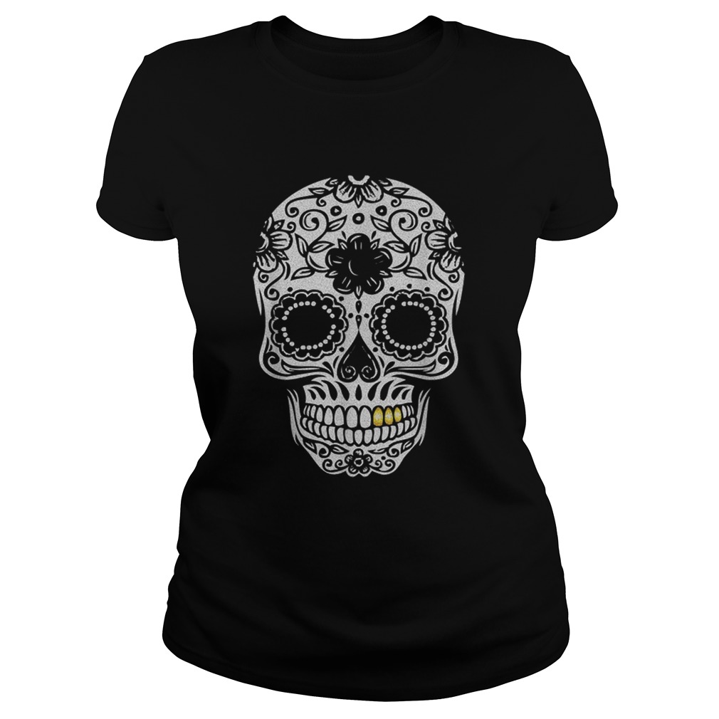 Beautiful Halloween Day Of The Dead Sugar Skull Retro Outfit Classic Ladies