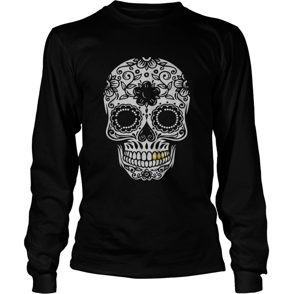 Beautiful Halloween Day Of The Dead Sugar Skull Retro Outfit LongSleeve