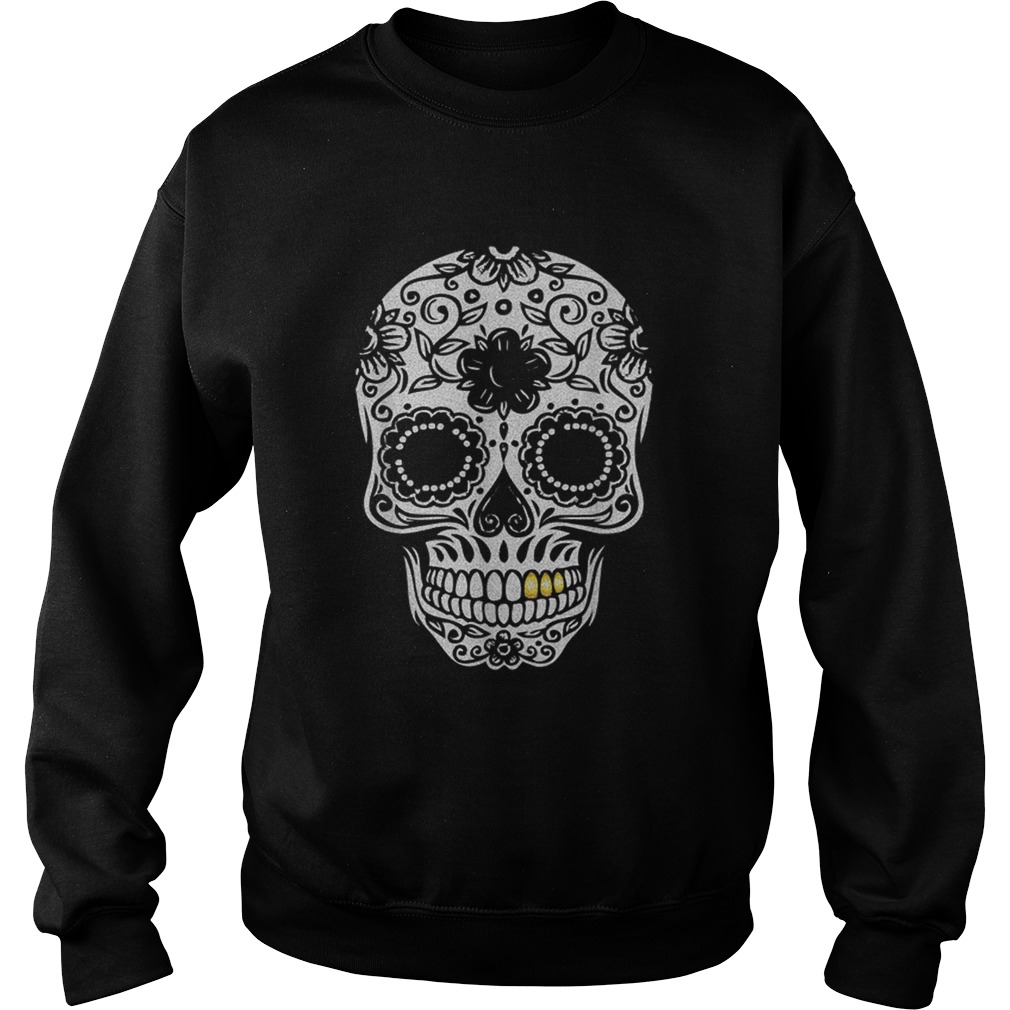 Beautiful Halloween Day Of The Dead Sugar Skull Retro Outfit Sweatshirt