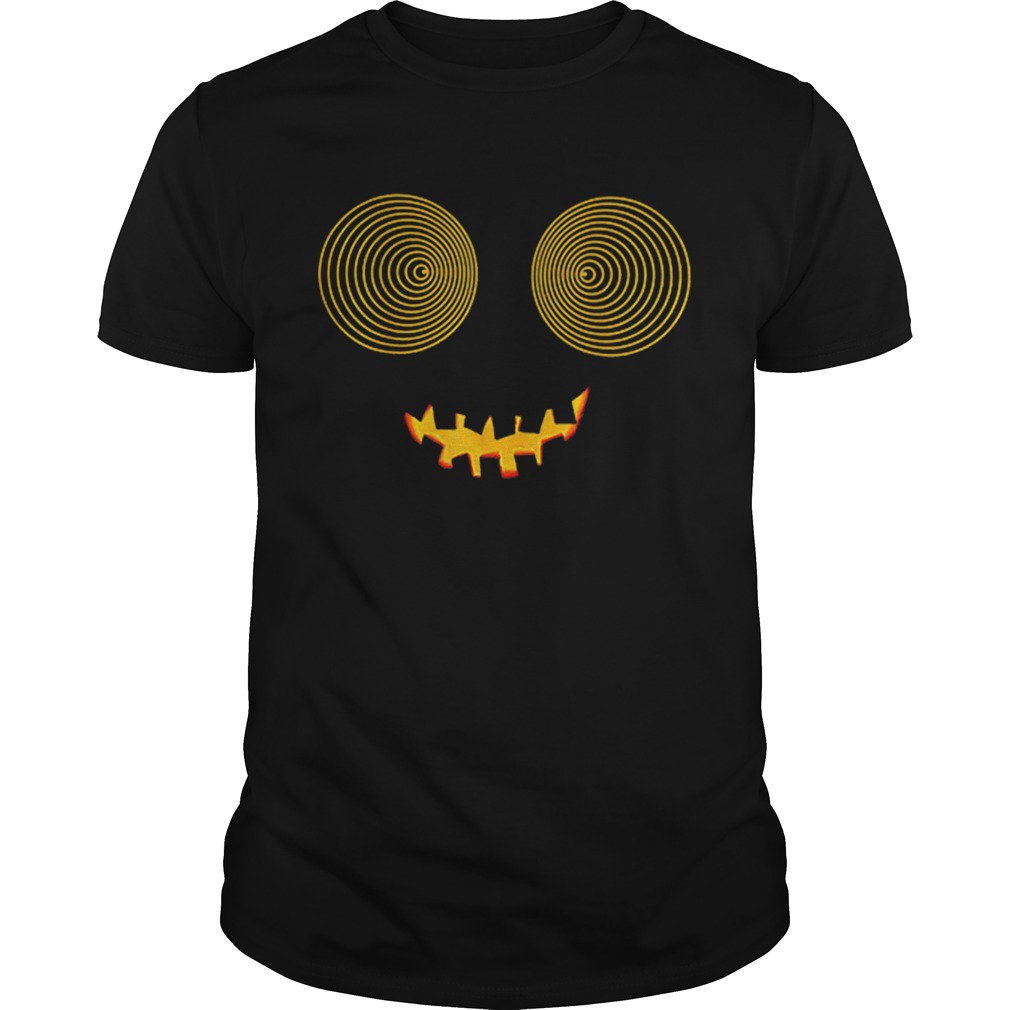 Beautiful Halloween uniquefunnycool pumpkin swirl vortex eyes shirt