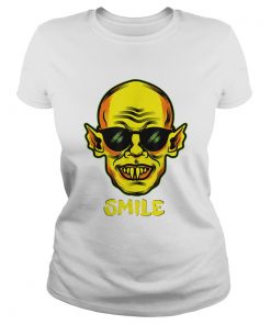 Beautiful Im Fine You Smile Zombie Halloween Vampire Graphic  Classic Ladies