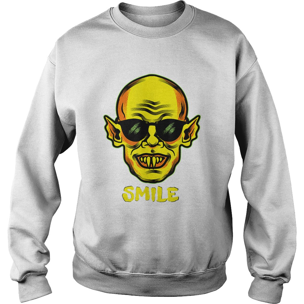 Beautiful Im Fine You Smile Zombie Halloween Vampire Graphic Sweatshirt