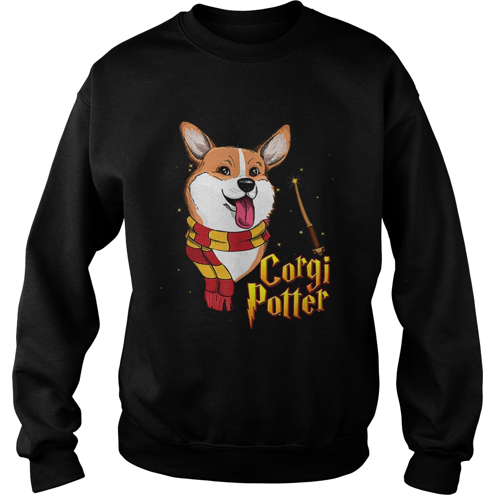 Beautiful Potter Corgi Harry Pawter Cute Corgi Dogs Halloween Sweatshirt