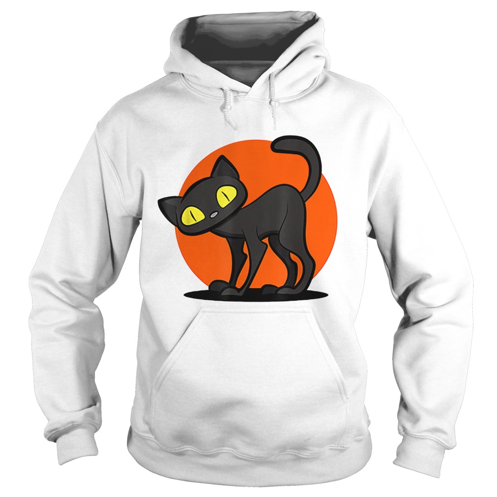 Beautiful Scary Halloween cute Black Cat Women Men Kids Gift Hoodie