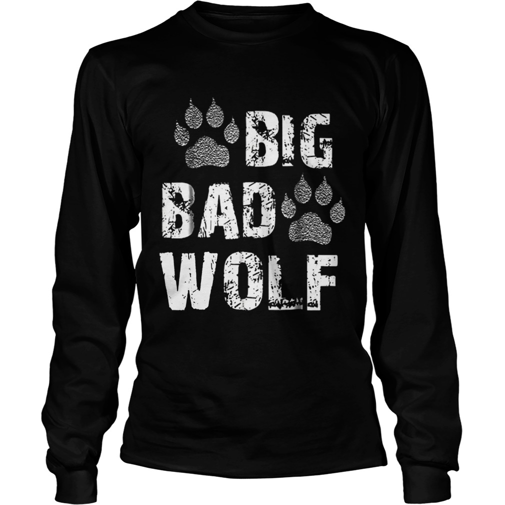 Big Bad Wolf Paw Print Halloween Costume LongSleeve