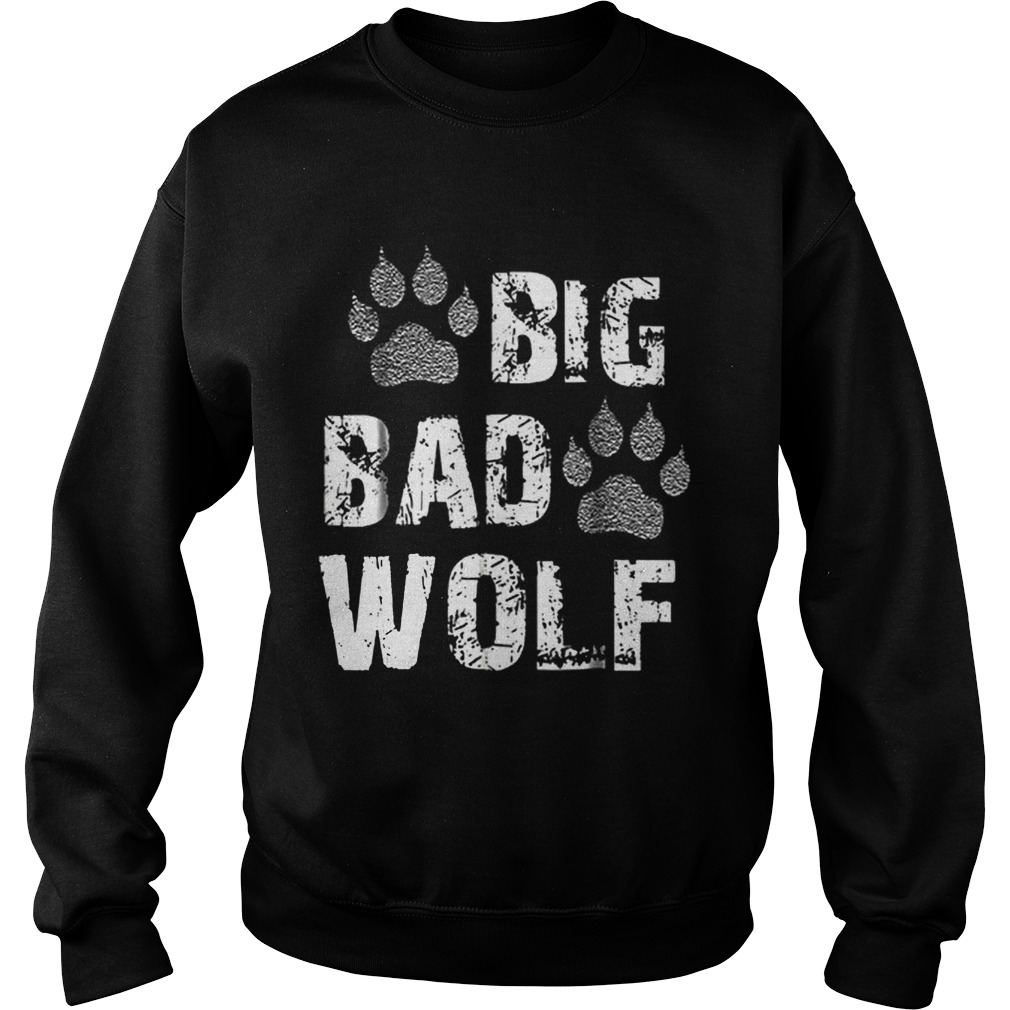 Big Bad Wolf Paw Print Halloween Costume Sweatshirt