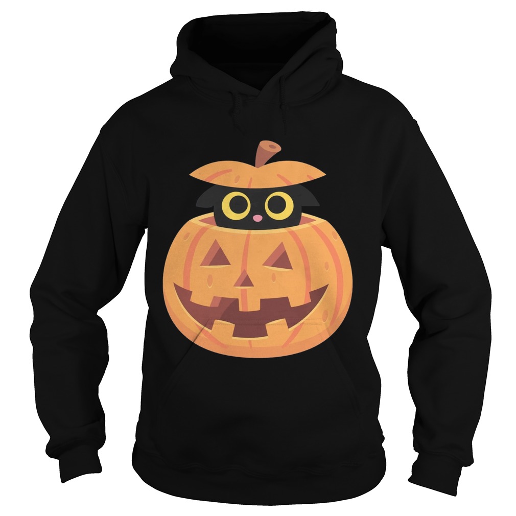 Black Kitten in the Pumpkin T Hoodie