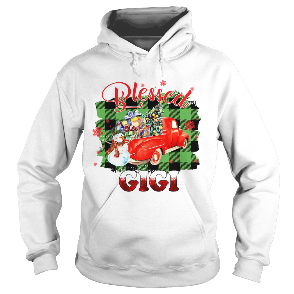 Blessed Gigi Christmas Truck Snowman TShirt Hoodie